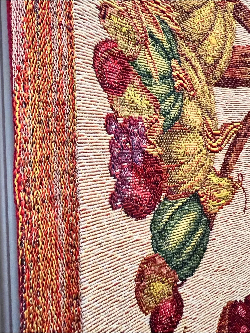 Harvest Cornucopia/Apples Tapestry Table Runner - 12 3/4